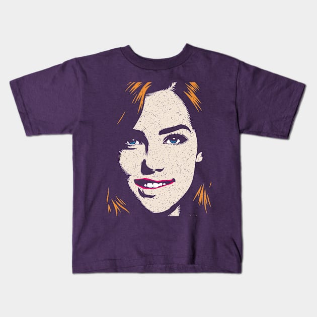 Flirty Face Kids T-Shirt by JSnipe